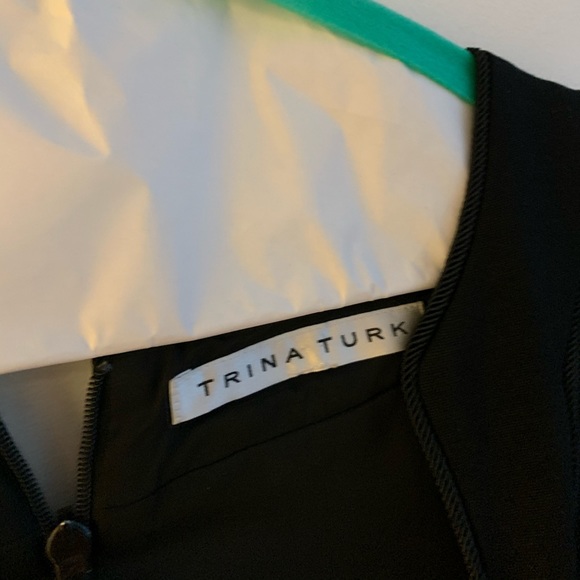 Trina Turk black cocktail dress size 8 - Picture 3 of 6